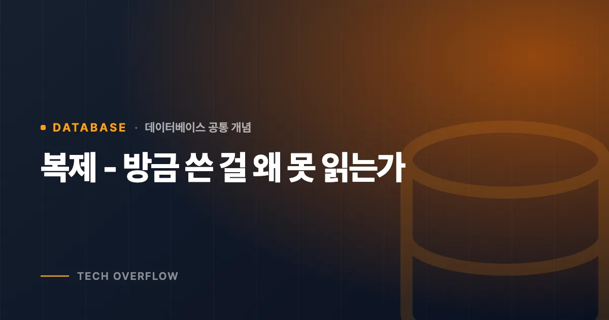 복제 - 방금 쓴 걸 왜 못 읽는가