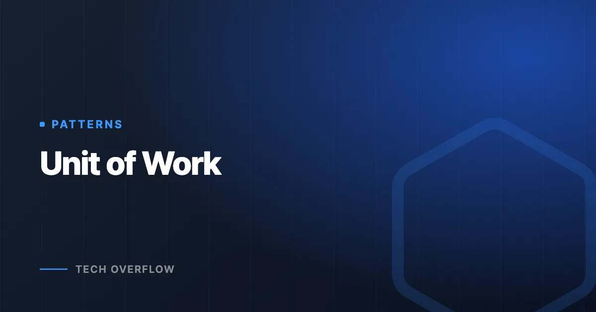 Unit of Work