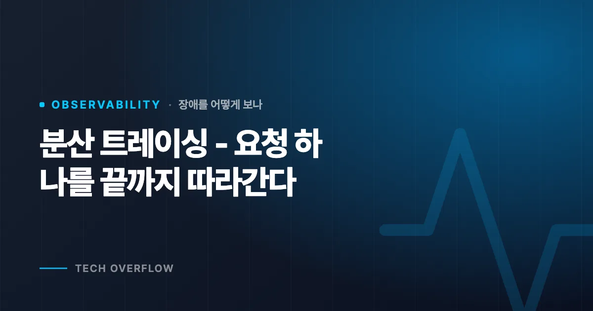 분산 트레이싱 - 요청 하나를 끝까지 따라간다