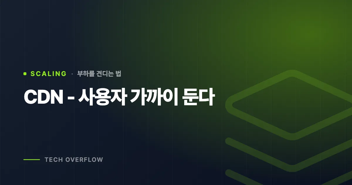 CDN - 사용자 가까이 둔다