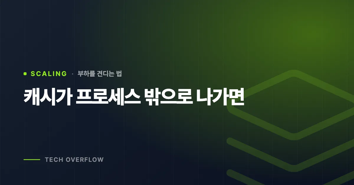 캐시가 프로세스 밖으로 나가면