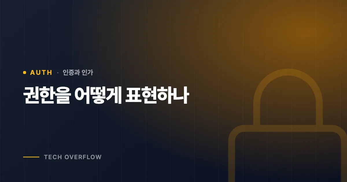 권한을 어떻게 표현하나