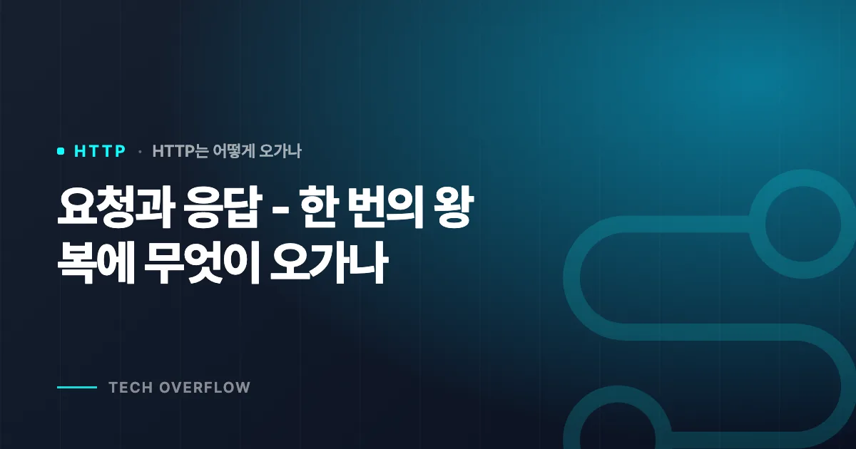 요청과 응답 - 한 번의 왕복에 무엇이 오가나